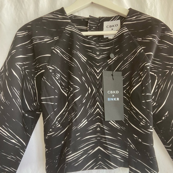 CBKD × BNKR marble long sleeve crop top Size XS NEW - Picture 10 of 16